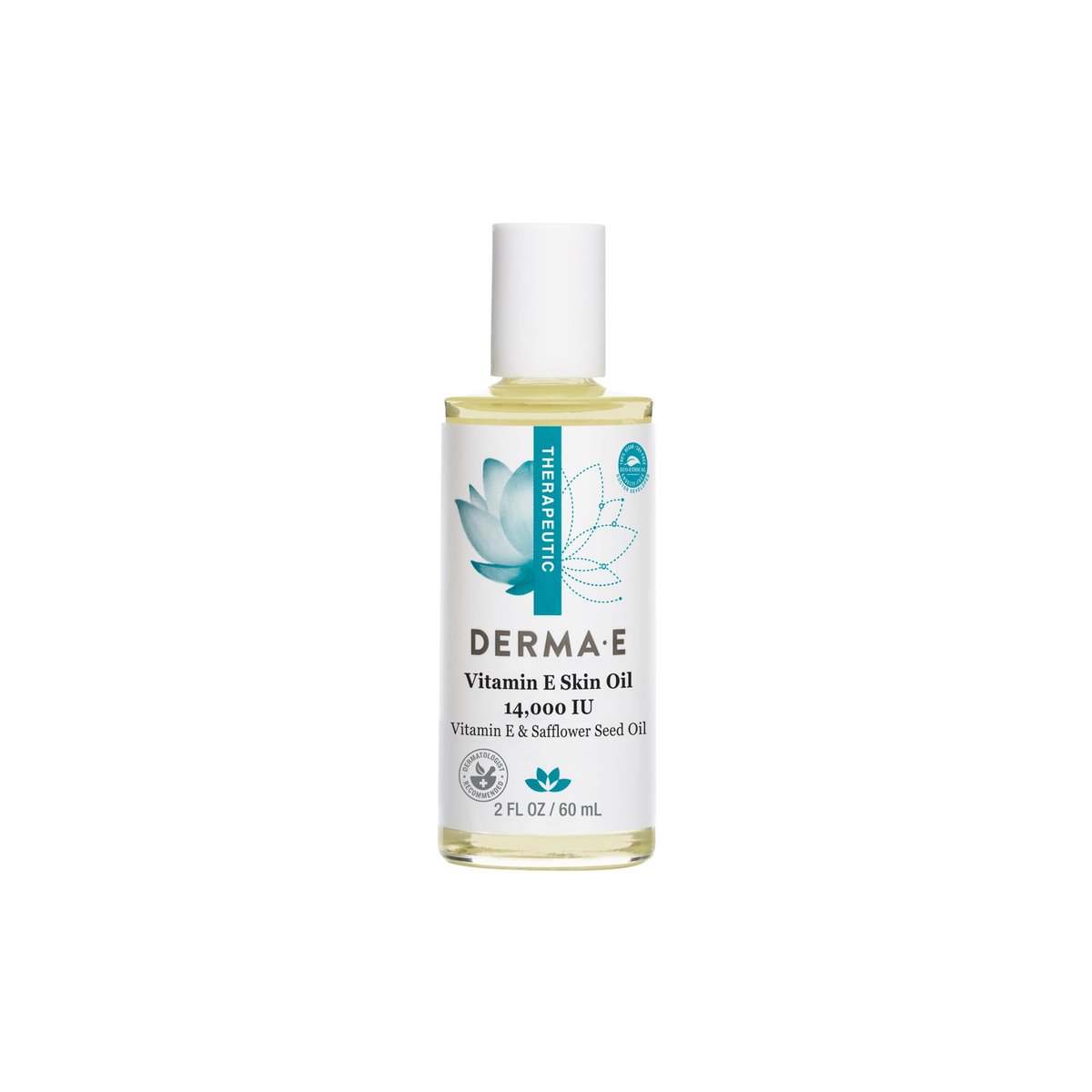 Derma E Vitamin E Skin Oil - 14,000 IU Safflower Face Oil – Hypoallergenic, Fragrance Free Facial Skin Care - Nourishes and Conditions, 2 fl oz - görsel 1