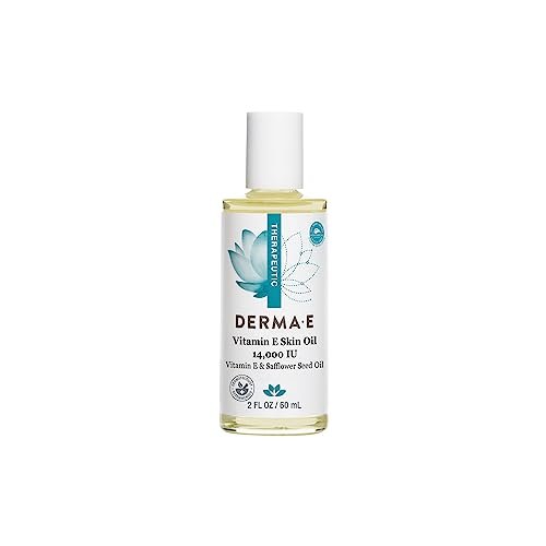 Derma E Vitamin E Skin Oil - 14,000 IU Safflower Face Oil – Hypoallergenic, Fragrance Free Facial Skin Care - Nourishes and Conditions, 2 fl oz - görsel 2