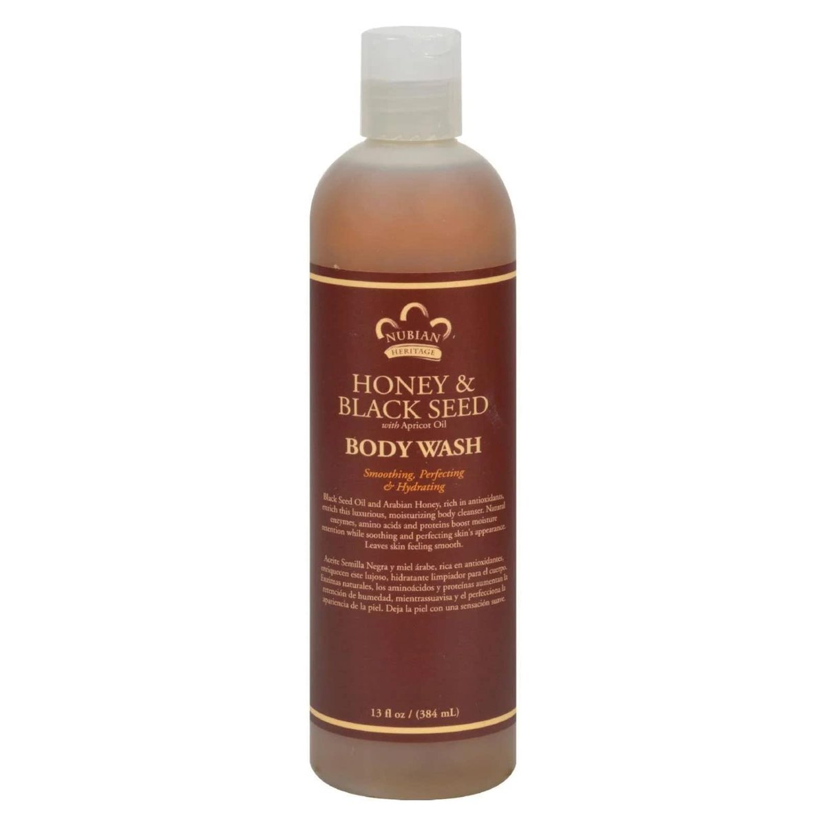 Nubian Heritage Honey & Black Seed Body Wash - 13 oz | Moisturizing & Nourishing Avelisse