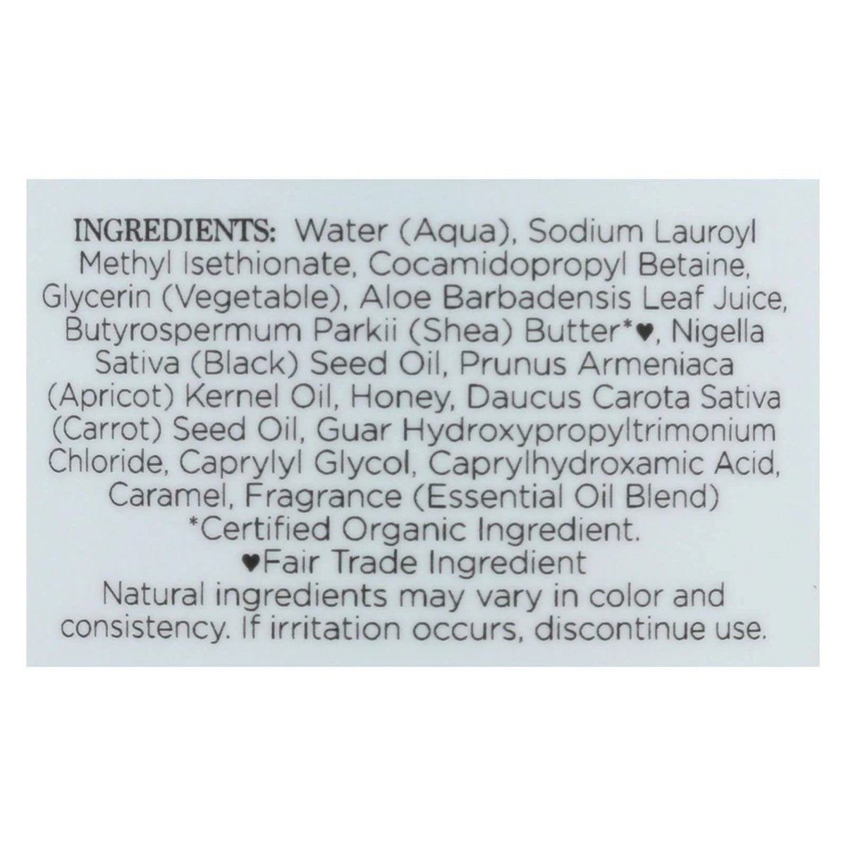 Nubian Heritage Honey & Black Seed Body Wash - 13 oz | Moisturizing & Nourishing Avelisse