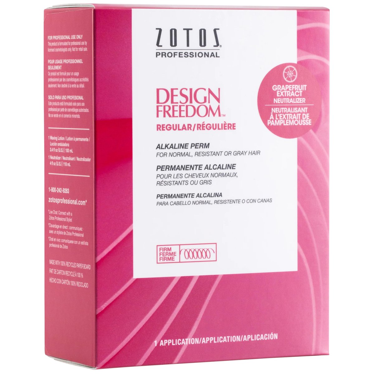 Zotos Design Freedom Regular Perm Kit – At-Home Permanent Wave for Natural-Looking Curls - görsel 1