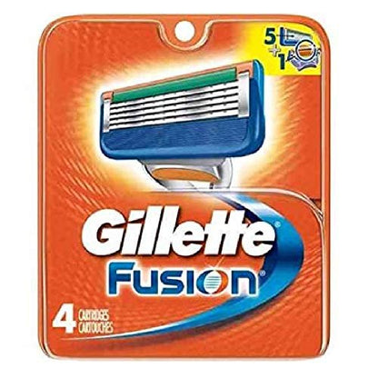 Gillette Fusion Blades 4 Cartridges - Precision 5-Blade Refill Avelisse
