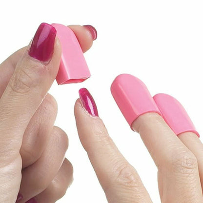 Nail Savers Individual Bag with 10 Finger Tips - Protect Nails from Tanning Beds and UV Rays Avelisse