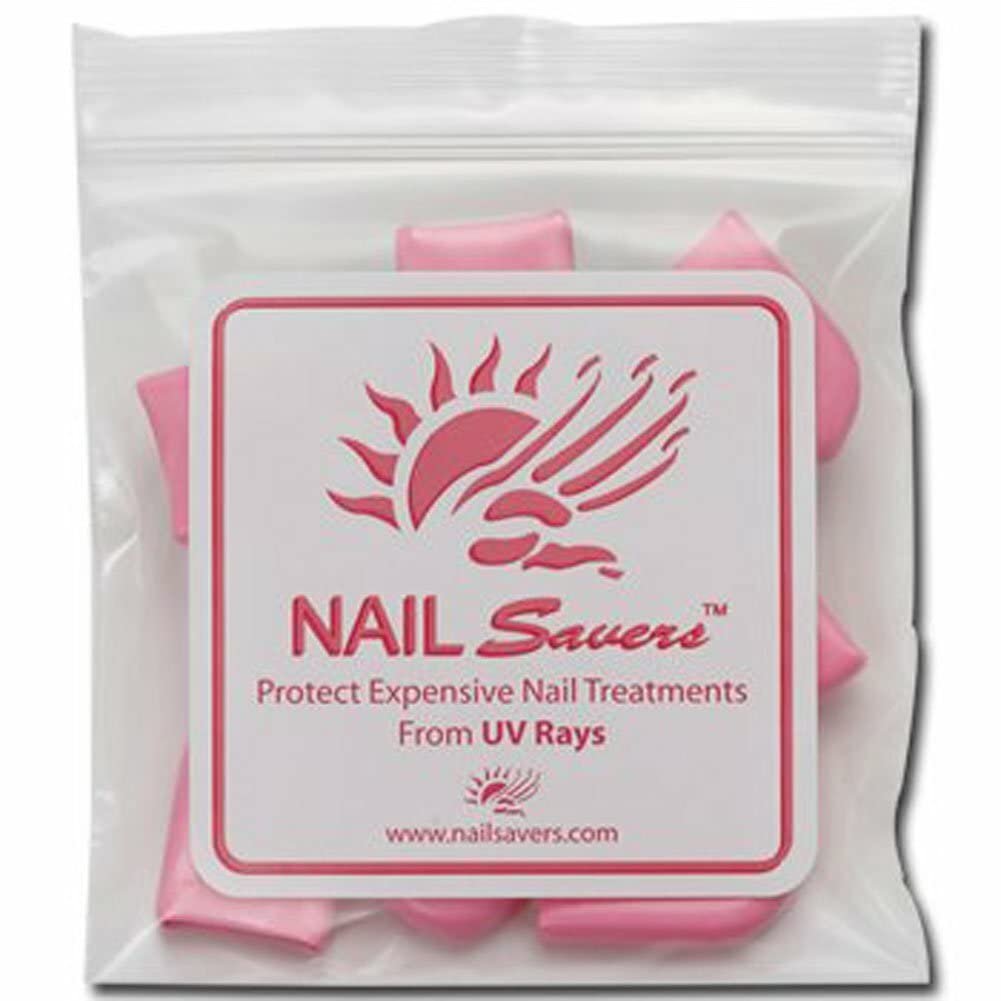 Nail Savers Individual Bag with 10 Finger Tips - Protect Nails from Tanning Beds and UV Rays Avelisse