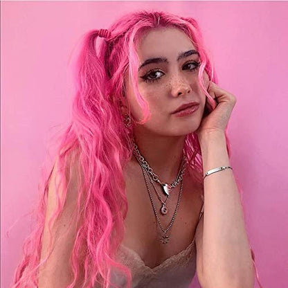 MANIC PANIC Classic Cotton Candy Pink Semi Permanent Hair Color - Bright Pink Hair Dye for Women & Men - 4 oz Avelisse