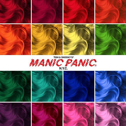 MANIC PANIC Classic Voodoo Blue Semi Permanent Hair Color - Dark Greenish Blue Hair Dye (4 oz) - Vegan & Cruelty-Free Avelisse