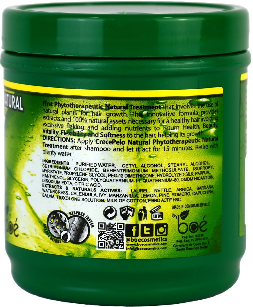 BOÉ COSMETICS Natural Phytotherapeutic Hair Growth Treatment Jar - Deep Conditioning & Repair for Stronger, Healthier Hair - 8.5 oz - görsel 3