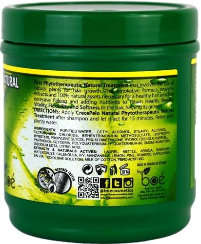 BOÉ COSMETICS Natural Phytotherapeutic Hair Growth Treatment Jar - Deep Conditioning & Repair for Stronger, Healthier Hair - 8.5 oz - görsel 4