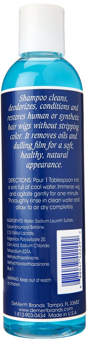 DeMert Wig & Weave System Shampoo for Natural and Synthetic Hair - 8 oz - görsel 3