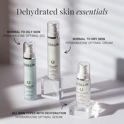 G.M. COLLIN Hydramucine Optimal Cream - Daily Face Moisturizer for Normal to Dry Skin, Firming Facial Lotion (1.7 Fl Oz) Avelisse