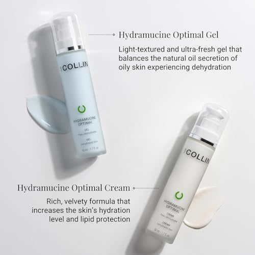 G.M. COLLIN Hydramucine Optimal Cream - Daily Face Moisturizer for Normal to Dry Skin, Firming Facial Lotion (1.7 Fl Oz) Avelisse