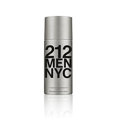 Carolina Herrera 212 NYC Men Deodorant Spray - 24-Hour Freshness, Masculine Scent, 5 oz
