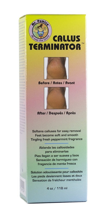 Mr. Pumice Callus Terminator 4oz - Professional Foot Care Pumice Stone for Smooth, Healthy Feet