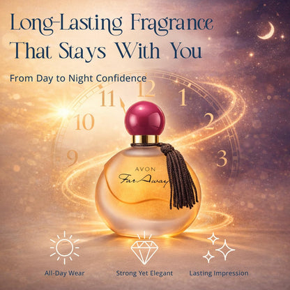 AVON Far Away Eau de Parfum for Women - Amber Floral Scent, Long Lasting Perfume Spray, 1.7 fl oz Avelisse