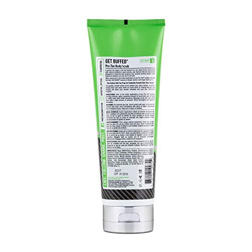 Pro Tan Get Buffed Pre-Tan Body Scrub - Skin Balancing Exfoliator, 8 oz Avelisse