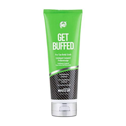 Pro Tan Get Buffed Pre-Tan Body Scrub - Skin Balancing Exfoliator, 8 oz Avelisse