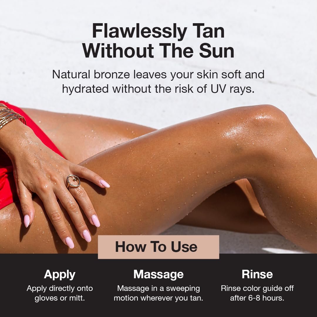 Fake Bake Original Self-Tanning Lotion – Streak-Free, Natural Sunless Tanner for All Skin Tones – Buildable Color for Women & Men – 6 oz Avelisse