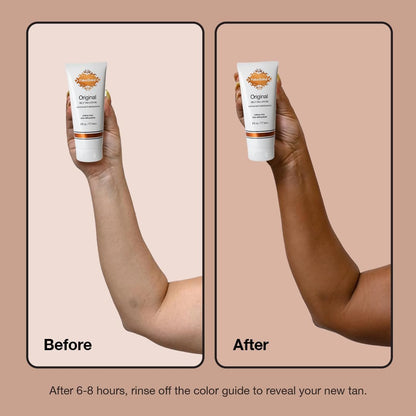 Fake Bake Original Self-Tanning Lotion – Streak-Free, Natural Sunless Tanner for All Skin Tones – Buildable Color for Women & Men – 6 oz Avelisse