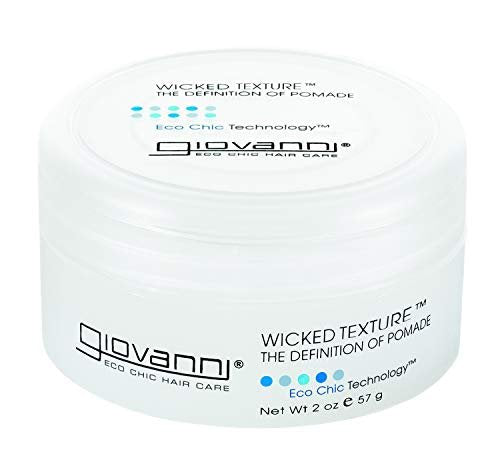 GIOVANNI Wicked Texture The Definition Of Pomade - Water Based Hair Pomade for Shaping & Smooth Texture, Vegan & Paraben Free, 2 Oz