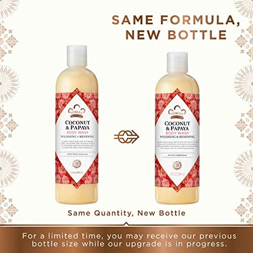 Nubian Heritage Coconut Papaya Body Wash - Hydrating Cleanser for Dry, Dull Skin, 13 oz - görsel 4