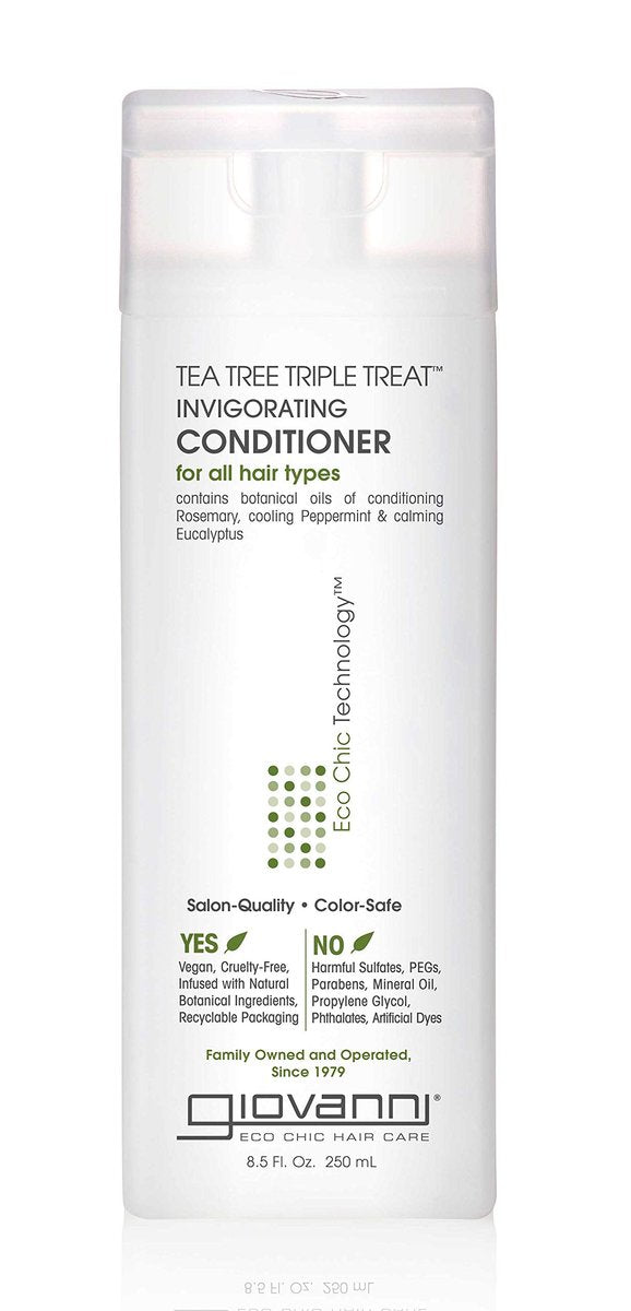 Giovanni Tea Tree Triple Treat Invigorating Conditioner – 8.5 oz | Nourishing & Scalp Soothing - görsel 1