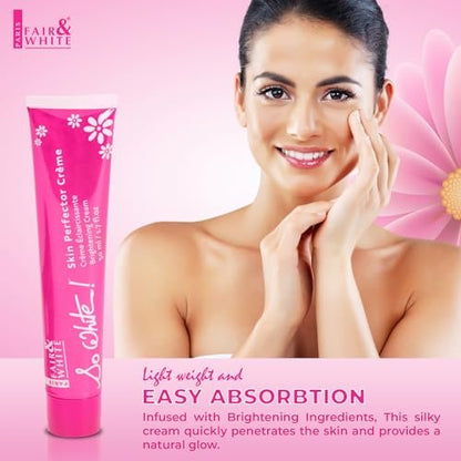 Fair and White So White Perfector Cream – Skin Brightening Face Moisturizer, 1.7 fl oz (50 ml) Avelisse