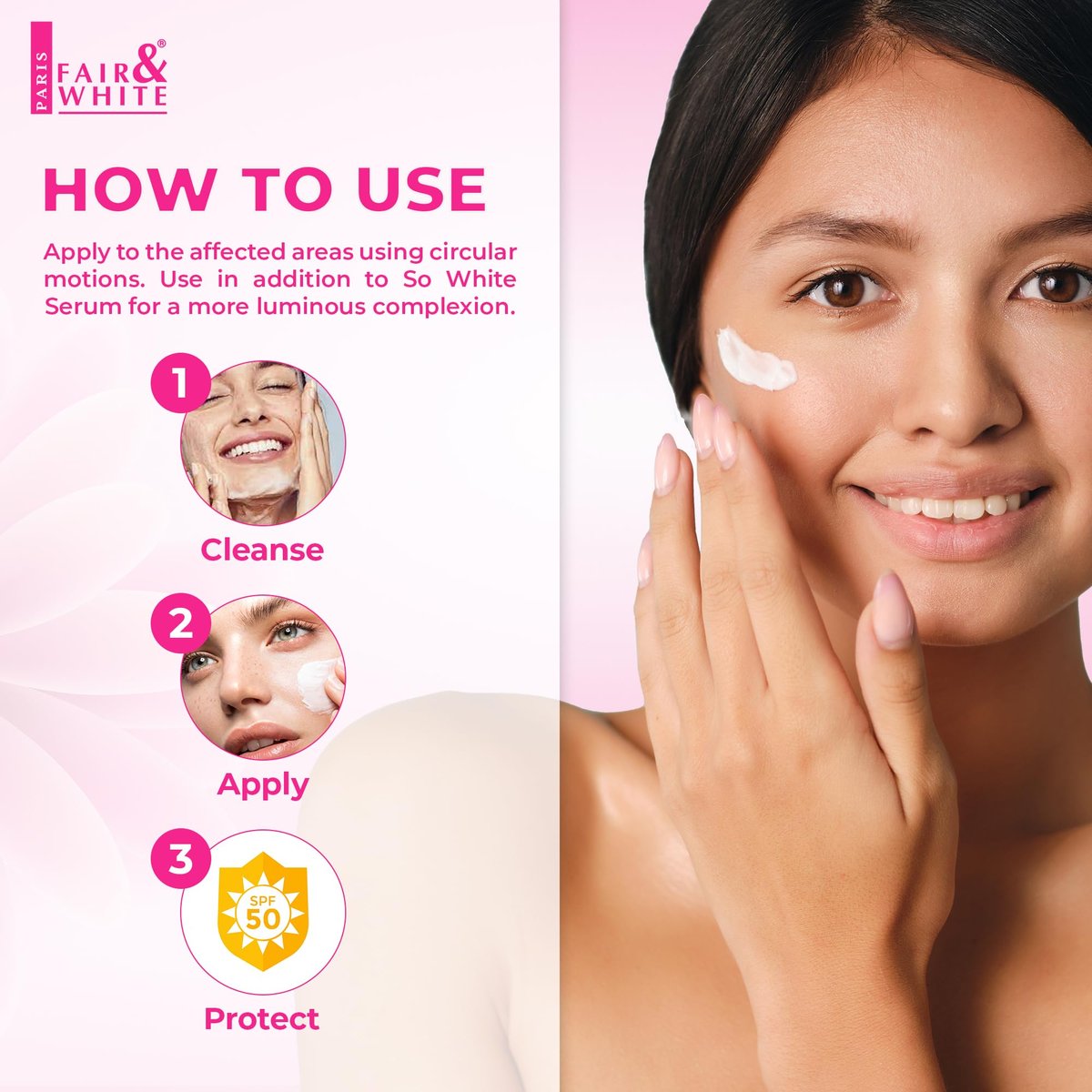 Fair and White So White Perfector Cream – Skin Brightening Face Moisturizer, 1.7 fl oz (50 ml) Avelisse