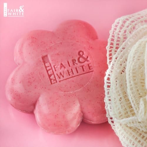 Fair & White So White Skin Brightening Exfoliating Soap - 200g / 7 oz - Reduces Blemishes on Body, Knees, Underarms, Armpit Avelisse