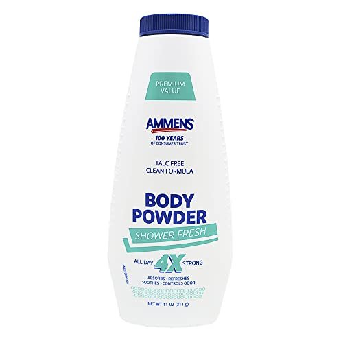 Ammens Powder Shower Fresh 11 oz – Gentle Deodorant for Sensitive Skin Avelisse
