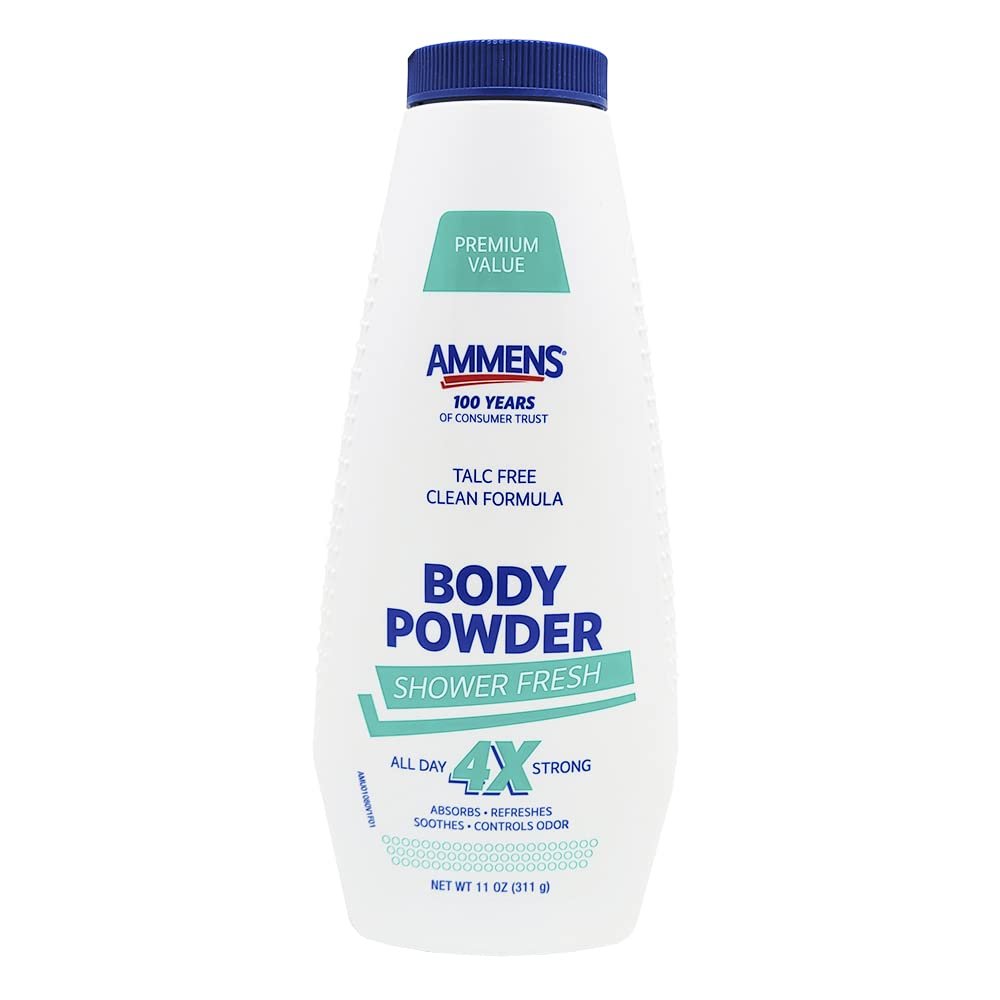 Ammens Powder Shower Fresh 11 oz – Gentle Deodorant for Sensitive Skin Avelisse