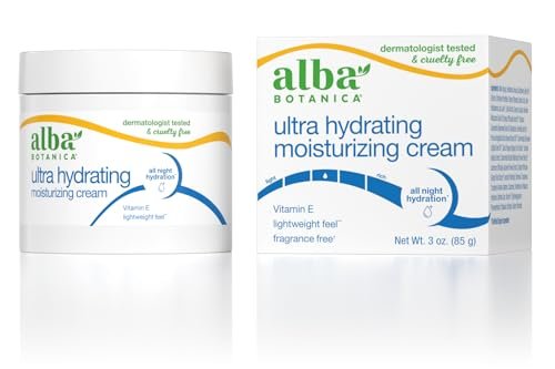 Alba Botanica Ultra Hydrating Moisturizing Cream with Vitamin E, Fragrance Free, 3 oz Avelisse