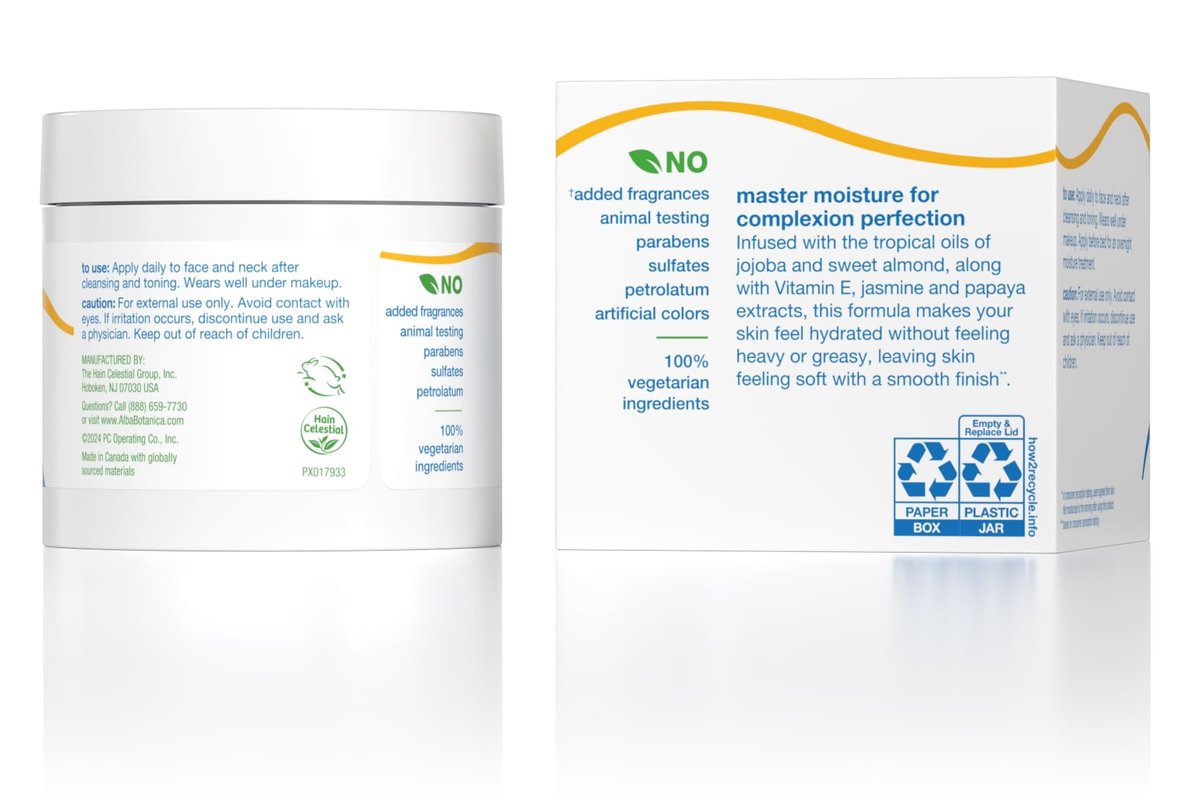 Alba Botanica Ultra Hydrating Moisturizing Cream with Vitamin E, Fragrance Free, 3 oz Avelisse