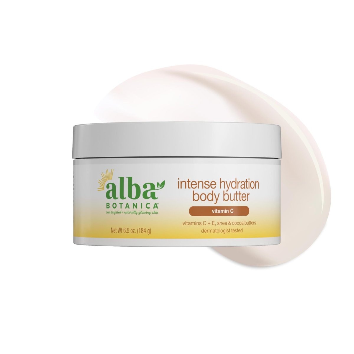 Alba Botanica Intense Hydration Whipped Body Butter - Shea, Cocoa & Kukui Nut Butters, 6.5 oz - görsel 1