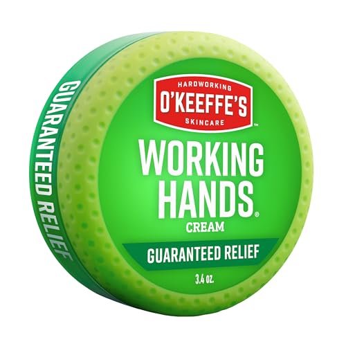 O'Keeffe's Working Hands Hand Cream - 3.4 oz Jar for Extreme Dryness, Cracked Hands