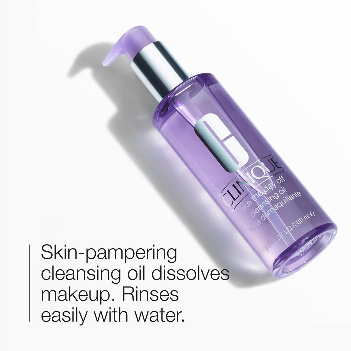 Clinique Take The Day Off Cleansing Oil Makeup Remover, 6.7 Fl Oz - Dissolves Makeup + Sunscreen for All Skin Types Avelisse