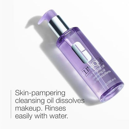 Clinique Take The Day Off Cleansing Oil Makeup Remover, 6.7 Fl Oz - Dissolves Makeup + Sunscreen for All Skin Types Avelisse