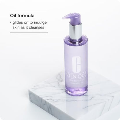 Clinique Take The Day Off Cleansing Oil Makeup Remover, 6.7 Fl Oz - Dissolves Makeup + Sunscreen for All Skin Types Avelisse