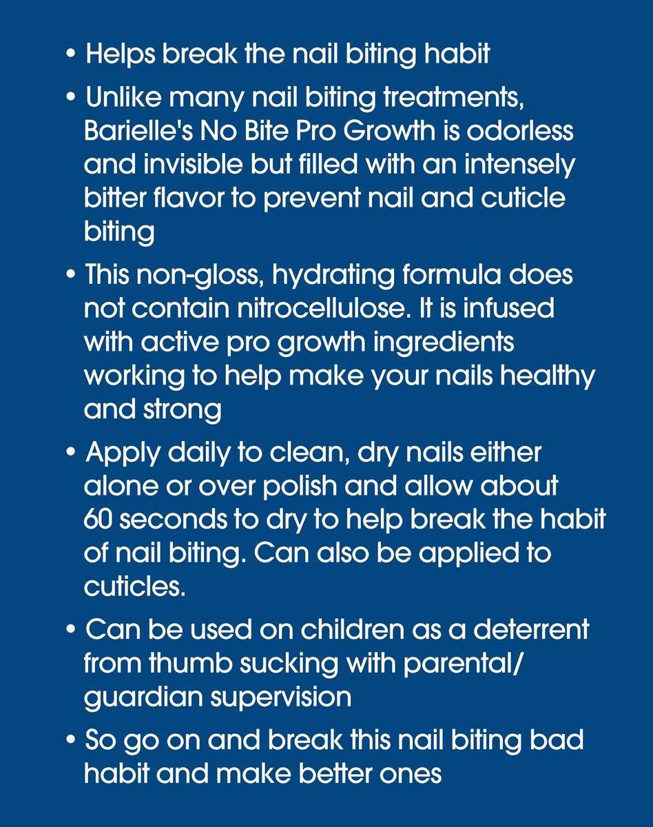 Barielle No Bite Pro Growth Nail Biting Prevention Treatment - 0.5 oz, Clear - görsel 5