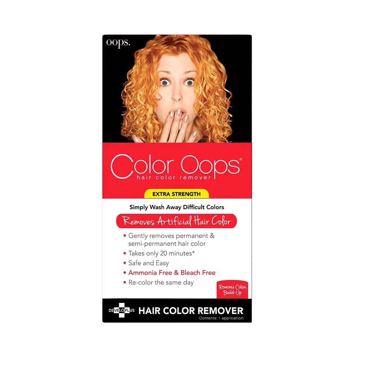 Color Oops Extra Strength Hair Color Remover - 1 Application - Safely Removes Permanent & Semi-Permanent Hair Dye in 20 Minutes - Ammonia & Bleach Free Avelisse