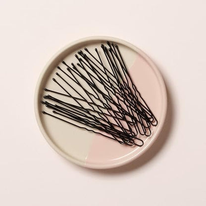 Diane Hair Pins, Black, 3 Inch (32 Count) - Metal Hair Clips for Buns, Curls, Thin & Thick Hair