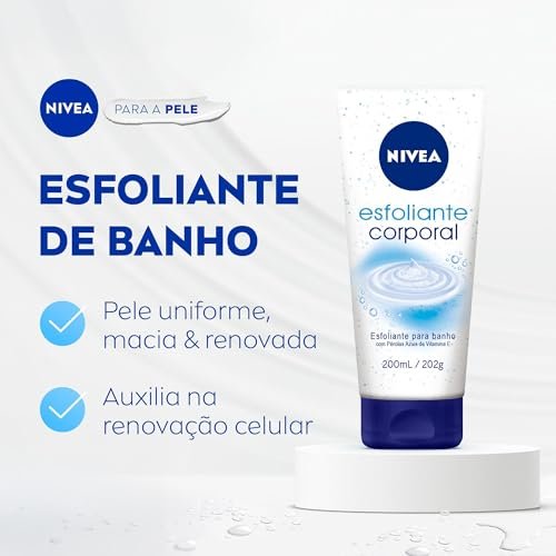 NIVEA Creme Peeling Shower & Body Scrub - 200ml / 6.76 fl. oz (Made in Germany) - görsel 6