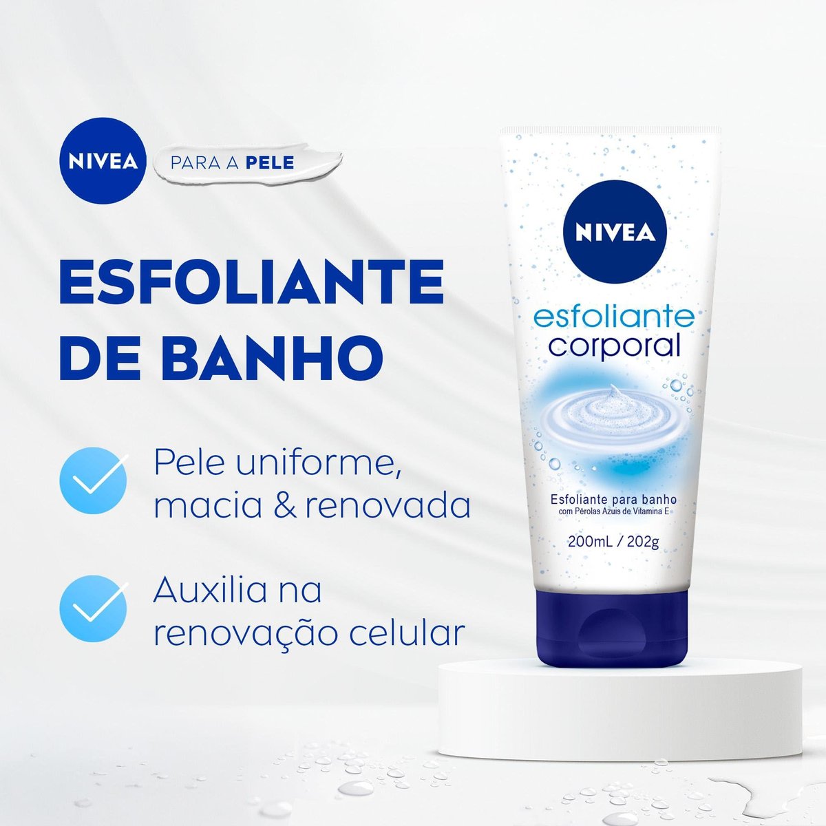 NIVEA Creme Peeling Shower & Body Scrub - 200ml / 6.76 fl. oz (Made in Germany) - görsel 5