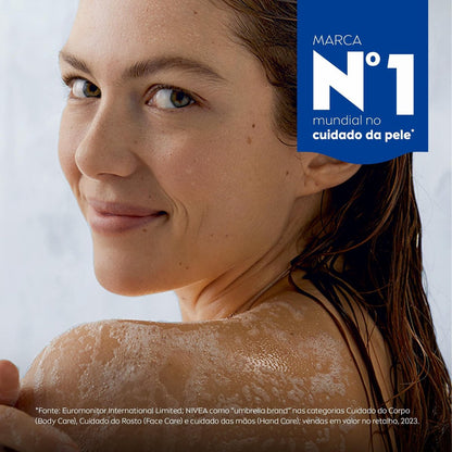 NIVEA Creme Peeling Shower & Body Scrub - 200ml / 6.76 fl. oz (Made in Germany)