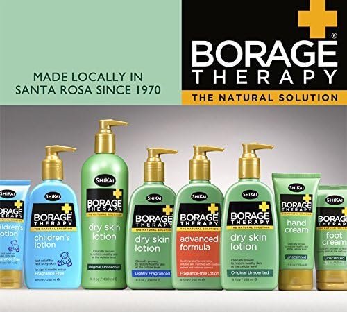 ShiKai Borage Therapy Dry Skin Lotion Body Moisturizer – 8 oz Unscented Hydrating Lotion for Dry Hands & Body with Oatmeal & Shea Butter Avelisse