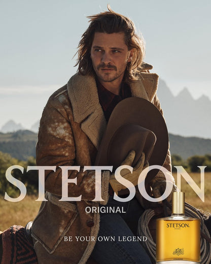 Stetson Original Cologne for Men - Classic Woody Masculine Fragrance with Citrus, Patchouli & Tonka Bean - 1.5 Fl Oz