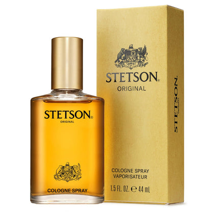 Stetson Original Cologne for Men - Classic Woody Masculine Fragrance with Citrus, Patchouli & Tonka Bean - 1.5 Fl Oz
