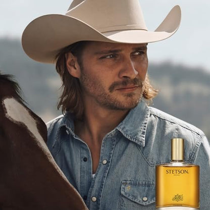 Stetson Original Cologne for Men - Classic Woody Masculine Fragrance with Citrus, Patchouli & Tonka Bean - 1.5 Fl Oz