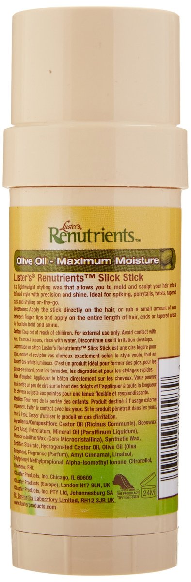 Luster's Renutrients Slick Stick - 2 oz Hair Styling Gel for Sleek, Shiny Styles - görsel 4