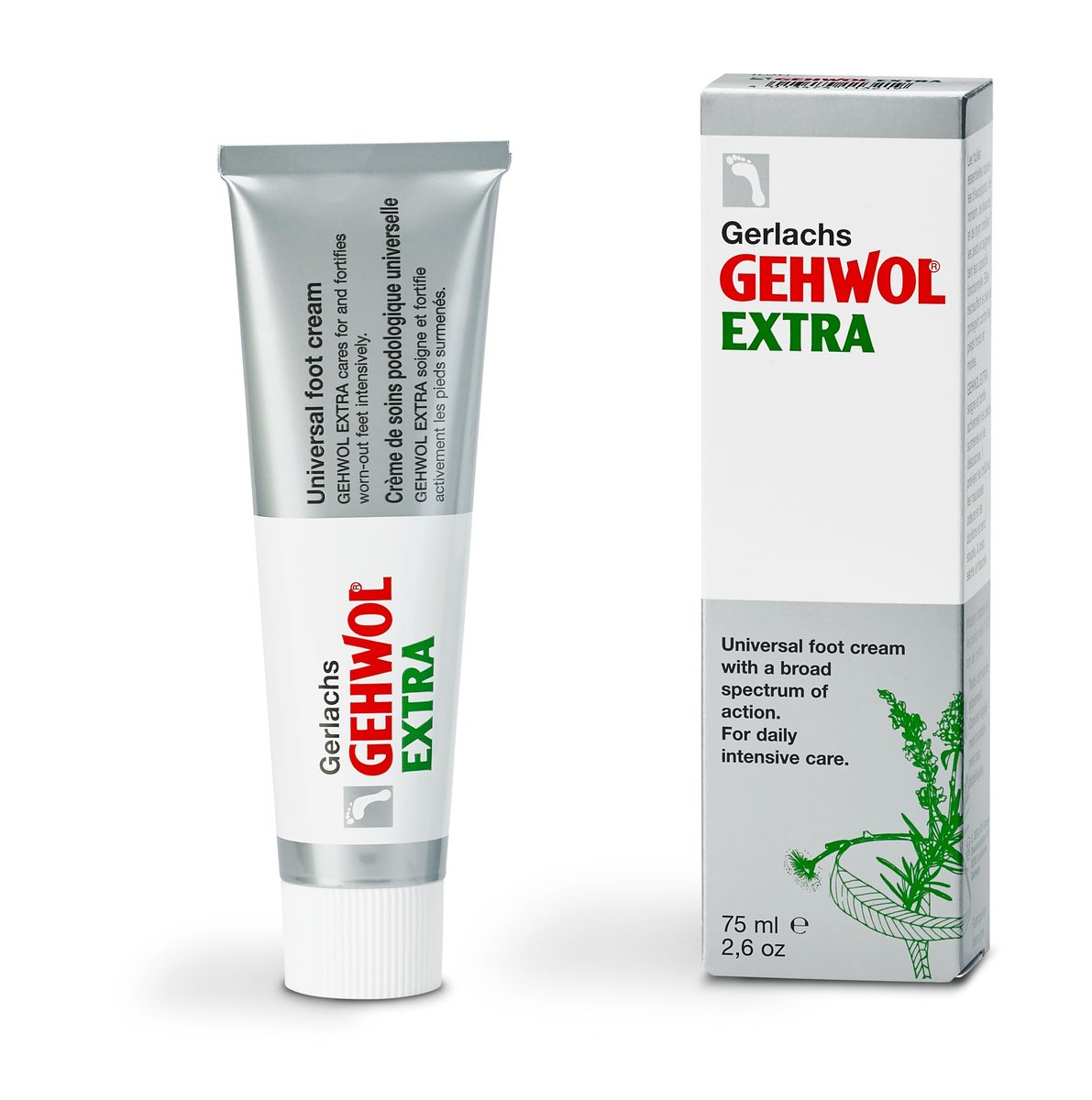 GEHWOL Foot Cream Extra – Intensive Moisturizer for Dry, Cracked Feet, 2.6 oz Avelisse