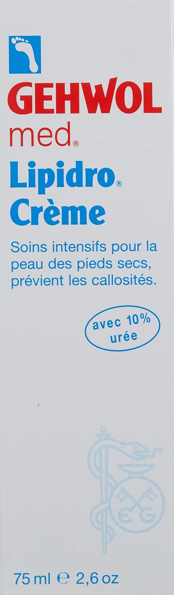 GEHWOL Med Lipidro Cream for Unisex - 2.6 Fl Oz Intensive Foot Moisturizer Avelisse